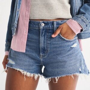 Abercrombie & Fitch High Waist Denim Shorts